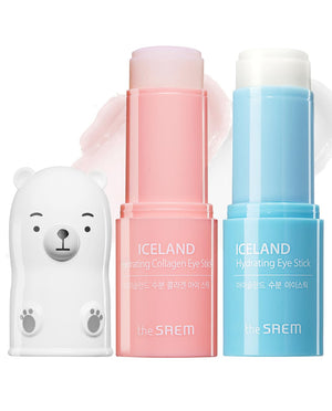 The SAEM Iceland Hydrating & Collagen Eye Stick 2 Pack