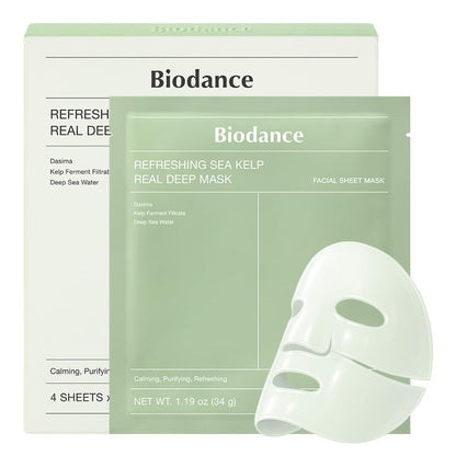 BIODANCE Refreshing Sea kelp Real Deep Mask | 1.19oz(34g) x 4ea