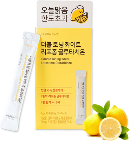 Double Toning White Liposome Glutathione – 30 Packets