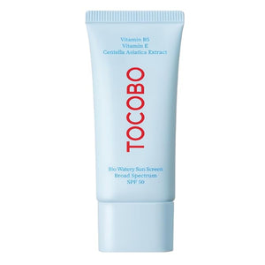 Tocobo Bio Watery Sunscreen SPF 50 Broad Spectrum Korean Facial Sun Cream with Hyaluronic Acid 1.35 fl oz